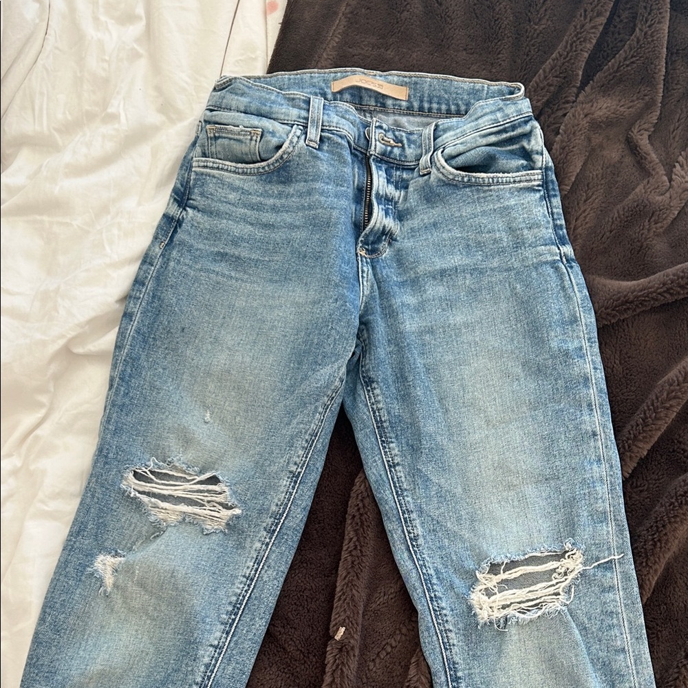 Joe's Jeans Light Blue Distressed Boyfriend Jeans